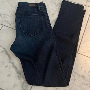 Dark wash skinny jeans